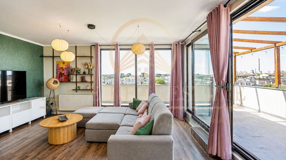 Penthouse 3 camere, 100 mp, Terasa 50 mp, Lift direct in apartament